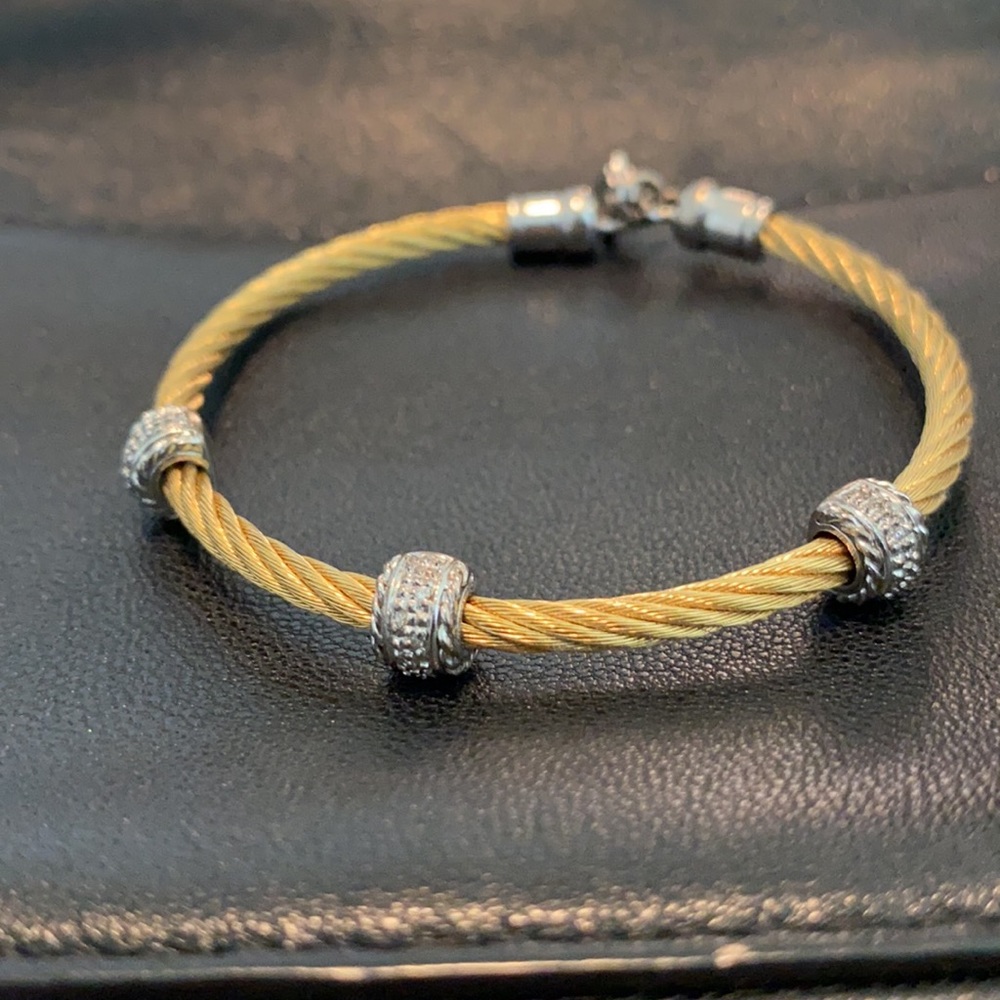 Two-Tone Stackable Bracelet - image 1